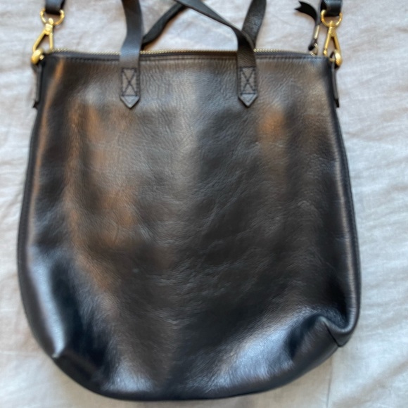 Madewell Zip Top Transport Crossbody bag in True Black - Picture 5 of 7